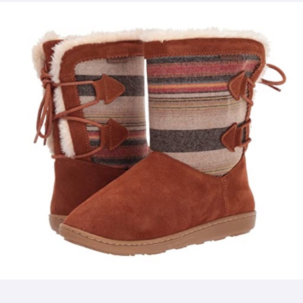 New Pendleton Hacienda Suede/Wool Lace-Up Boots